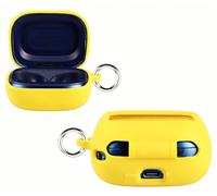 GIOPUEY Funda Compatible con JBL Live Flex 4/Flex 4/Buds4, Ultradelgado Silicona Case Cover, Anti-caída, Portátil - Amarillo