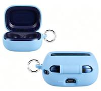 GIOPUEY Funda Compatible con JBL Live Flex 4/Flex 4/Buds4, Ultradelgado Silicona Case Cover, Anti-caída, Portátil - Blue