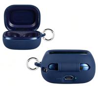GIOPUEY Funda Compatible con JBL Live Flex 4/Flex 4/Buds4, Ultradelgado Silicona Case Cover, Anti-caída, Portátil - Azul Oscuro