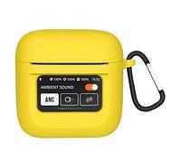 GIOPUEY Funda Compatible con JBL Tour Pro 2, Ultradelgado Silicona Case Cover, Anti-caída, Portátil - Amarillo