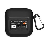 GIOPUEY Funda Compatible con JBL Tour Pro 2, Ultradelgado Silicona Case Cover, Anti-caída, Portátil - Negro