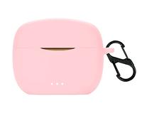 GIOPUEY Funda Compatible con JBL Tune 215TWS, Ultradelgado Silicona Case Cover, Anti-caída, Portátil - Rosa