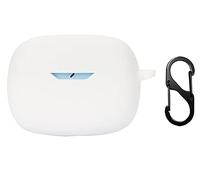 GIOPUEY Funda Compatible con JBL Wave Beam, Ultradelgado Silicona Case Cover, Anti-caída, Portátil - Blanco