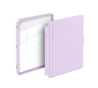 GIOPUEY Funda Compatible con Kobo Clara Colour/Clara BW/Clara 2E, Flip Piel Carcasas, Carcasa Trasera Transparente de PC TPU - Purple
