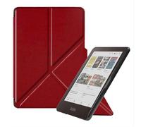GIOPUEY Funda Compatible con Kobo Clara Colour, Cubierta Trasera de Silicona Suave [Textura Similar a la Piel] - Red