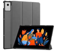 GIOPUEY Funda Compatible con Lenovo Idea Tab Plus 12.1/Tab K12 2025, Piel Carcasas, Plegable Funda con Soporte, Protección 360° - Gris