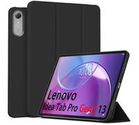 GIOPUEY Funda Compatible con Lenovo Idea Tab Pro Gen 2 13 2026, Cubierta Trasera de Silicona Suave Case [Textura Similar a la Piel] - Black