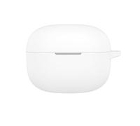GIOPUEY Funda Compatible con Motorola Moto Buds 2, Ultradelgado Silicona Case Cover, Anti-caída, Portátil - Blanco