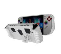GIOPUEY Funda Compatible con MSI Claw A8 - con Soporte - Parachoques de TPU Suave - Antideslizante - Fácil Agarre - White