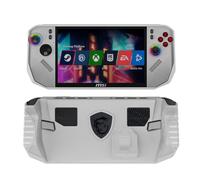 GIOPUEY Funda Compatible con MSI Claw A8 (Z2 Extreme) - con Soporte - Parachoques de TPU Suave - Antideslizante - Fácil Agarre - White