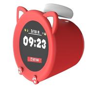 GIOPUEY Funda Compatible con Nintendo Sound Clock Alarmo, Ultradelgado Silicona Case Cover, Anti-caída, Portátil - Rojo