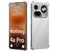 GIOPUEY Funda Compatible con Nothing Phone 4a Pro, Ultrafina TPU Carcasa, Protección de Colchón de Aire, Antigolpes - Transparente