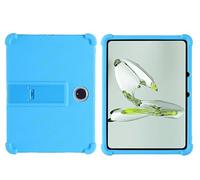 GIOPUEY Funda Compatible con OnePlus Pad 2 Pro - con Soporte - Carcasa Protectora de Silicona TPU Suave Case - Blue