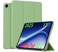 GIOPUEY Funda Compatible con OnePlus Pad GO 2 12.1 2025, Cubierta Trasera de Silicona Suave Case [Textura Similar a la Piel] - Green