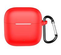 GIOPUEY Funda Compatible con OPPO Enco Buds 3, Ultradelgado Silicona Case Cover, Anti-caída, Portátil - Rojo