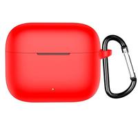 GIOPUEY Funda Compatible con OPPO Enco Buds3 Pro, Ultradelgado Silicona Case Cover, Anti-caída, Portátil - Rojo