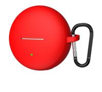GIOPUEY Funda Compatible con OPPO Enco Clip 2, Ultradelgado Silicona Case Cover, Anti-caída, Portátil - Rojo