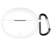 GIOPUEY Funda Compatible con OPPO Enco X3s/OPPO Enco Free 4, Ultradelgado Silicona Case Cover, Anti-caída, Portátil - Blanco