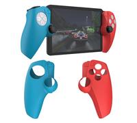 GIOPUEY Funda Compatible con PlayStation Portal Remote Player Mango, Material de Silicona - Blue/Red