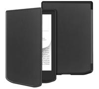 GIOPUEY Funda Compatible con Pocketbook Verse/Verse Pro/Verse Pro Color, Cubierta Trasera de Silicona Suave Case [Textura Similar a la Piel] - Black