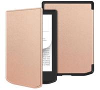 GIOPUEY Funda Compatible con Pocketbook Verse/Verse Pro/Verse Pro Color, Cubierta Trasera de Silicona Suave Case [Textura Similar a la Piel] - Rose Gold