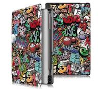 GIOPUEY Funda Compatible con Remarkable Paper Pro Move 7.3, Piel Carcasas, Plegable Funda, Protección 360° - El Grafiti