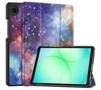 GIOPUEY Funda Compatible con Samsung Galaxy Tab A11, Piel Carcasas, Plegable Funda con Soporte, Protección 360° - Galaxia