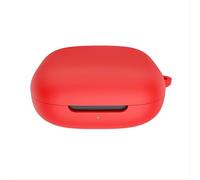 GIOPUEY Funda Compatible con Shokz OpenFit Air, Ultradelgado Silicona Case Cover, Anti-caída, Portátil - Rojo