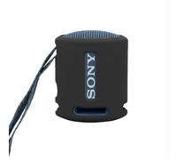 GIOPUEY Funda Compatible con Sony SRS-XB100, Ultradelgado Silicona Case Cover, Anti-caída, Portátil - Negro