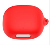 GIOPUEY Funda Compatible con Soundcore Liberty 4 Pro, Ultradelgado Silicona Case Cover, Anti-caída, Portátil - Rojo