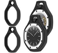 GIOPUEY Funda Compatible con Swatch Royal Pop, [2 Pack] Suave TPU Silicona Case Cover Protectora Carcasas - Black