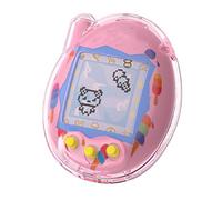 GIOPUEY Funda Compatible con Tamagotchi Connection, Alta Transparencia Carcasa, Material de PC Duro Case, Sin Amarillamiento, Sin Decoloración - Transparent Pink
