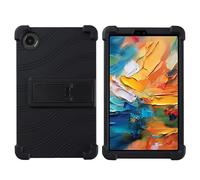 GIOPUEY Funda Compatible con TCL Tab 8 NXTPAPER 5G 8.7 - con Soporte - Carcasa Protectora de Silicona TPU Suave Case - Black