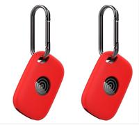 GIOPUEY Funda Compatible con Tile by Life360 Pro (2024), 2 Pack Ultradelgado Silicona Case Cover, Anti-caída, Portátil - Rojo