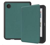 GIOPUEY Funda Compatible con Tolino Shine Color/Shine 5 2024, Piel Carcasas, PU Piel + Suave TPU Case, Auto Sleep/Wake, Protección 360° Cover - Verde Oscuro