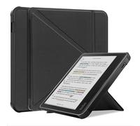 GIOPUEY Funda Compatible con Tolino Vision Color, Cubierta Trasera de Silicona Suave [Textura Similar a la Piel] - Negro