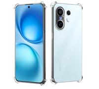 GIOPUEY Funda Compatible con Vivo X200 FE, Ultrafina TPU Carcasa, Protección de Colchón de Aire, Antigolpes - Transparente