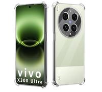 GIOPUEY Funda Compatible con Vivo X300 Ultra, Ultrafina TPU Carcasa, Protección de Colchón de Aire, Antigolpes - Transparente