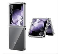 GIOPUEY Funda Compatible con Xiaomi Mix Flip, Alta Transparencia Carcasa, Material de PC Duro Case, Sin Amarillamiento, Sin Decoloración. - Silver