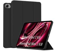 GIOPUEY Funda Compatible con Xiaomi Pad Mini 2 8.8/K Pad 2 2026, Cubierta Trasera de Silicona Suave Case [Textura Similar a la Piel] - Black