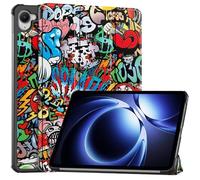 GIOPUEY Funda Compatible con Xiaomi Pad Mini 8.8 2025 / Redmi K Pad, Piel Carcasas, Plegable Funda con Soporte, Protección 360° - El Grafiti