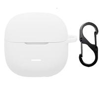 GIOPUEY Funda Compatible con Xiaomi Redmi Buds 8 Active, Ultradelgado Silicona Case Cover, Anti-caída, Portátil - Blanco