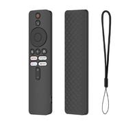 GIOPUEY Funda Compatible con Xiaomi TV Box S (2nd Gen) Remote, Ultradelgado Silicona Case Cover, Anti-caída, Portátil - Negro