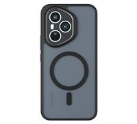 GIOPUEY Funda Magnética para Honor 400 Pro, Compatible con MagSafe, Carcasa Dura de Mate PC + TPU Suave Case Cover - Black