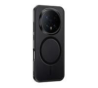 GIOPUEY Funda Magnética para Honor Magic 8 Pro, Compatible con MagSafe, Carcasa Dura de Mate PC + TPU Suave Case Cover - Black