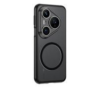 GIOPUEY Funda Magnética para Huawei Pura 80, Compatible con MagSafe, Carcasa Dura de Mate PC + TPU Suave Case Cover - Black