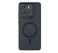 GIOPUEY Funda Magnética para Motorola Moto G77/G67, Compatible con MagSafe, Carcasa Dura de Mate PC + TPU Suave Case Cover - Black