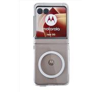 GIOPUEY Funda Magnética para Motorola RAZR 50, Compatible con MagSafe, Carcasa Dura de Transparente PC Case Cover - Clear