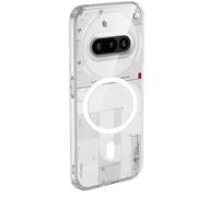 GIOPUEY Funda Magnética para Nothing Phone 3A, Compatible con MagSafe, Carcasa Dura de Transparente PC + TPU Suave Case Cover - Clear