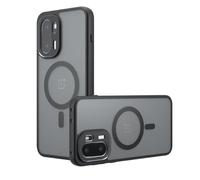 GIOPUEY Funda Magnética para OnePlus 15R, Compatible con MagSafe, Carcasa Dura de Mate PC + TPU Suave Case Cover - Black